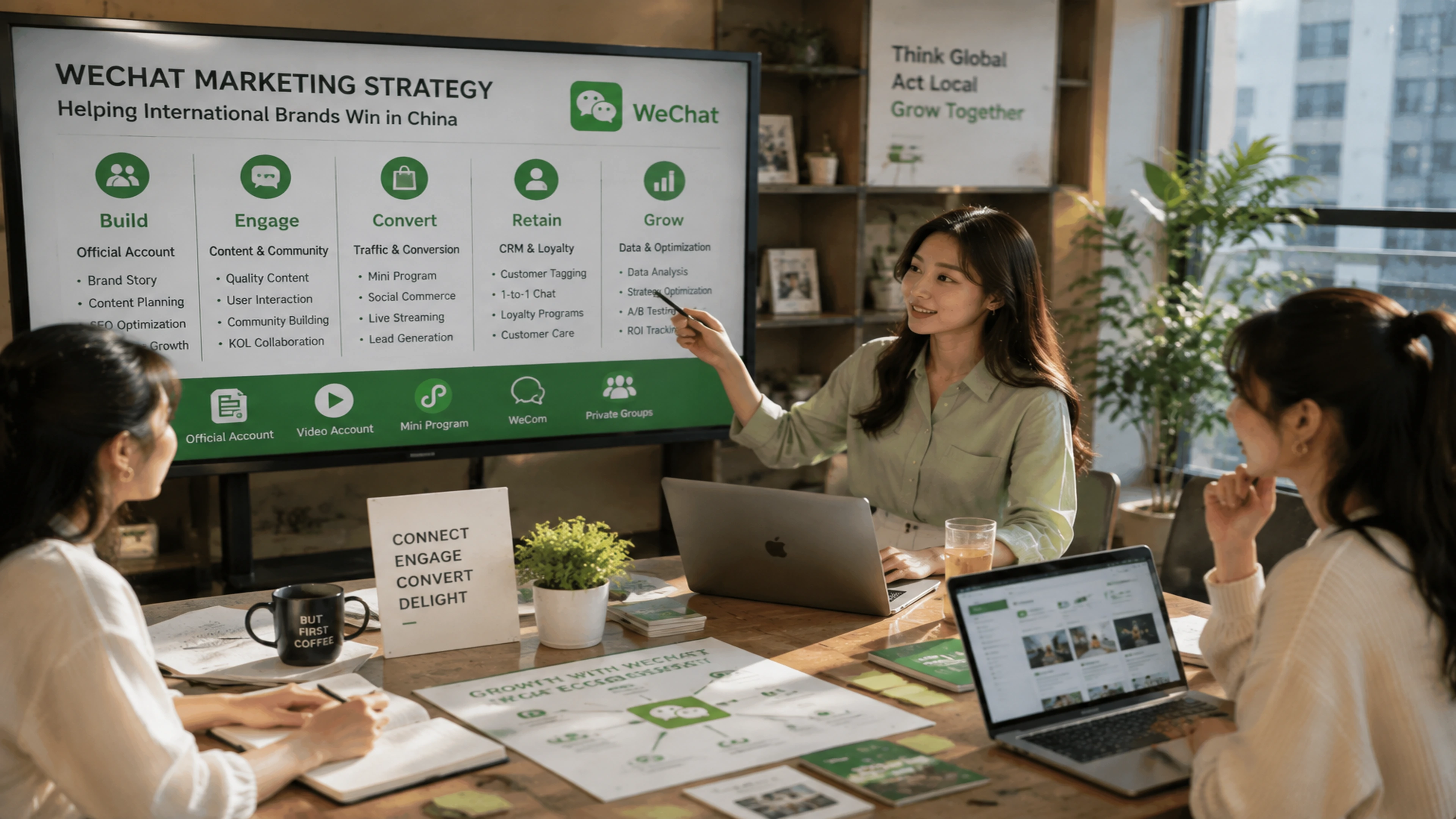 wechat marketing strategy meeting scene