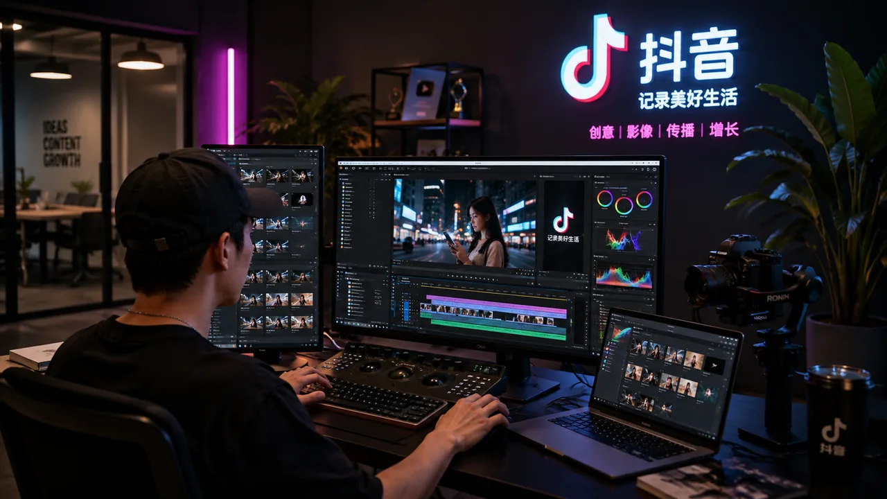 xunred douyin professional video editing process